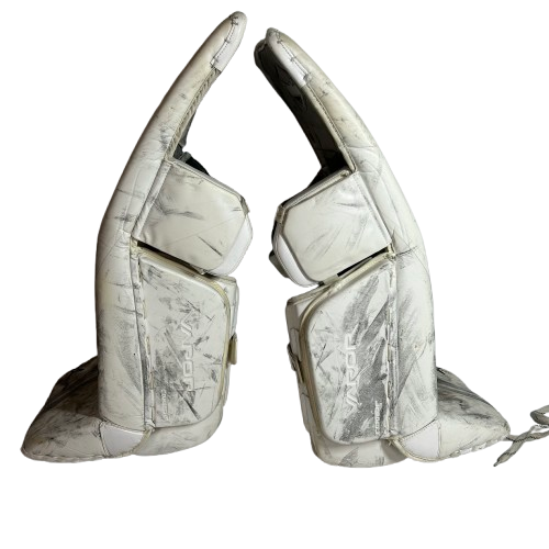 Bauer Vapor 2X Pro - Jambières de gardien de but Pro Stock d'occasion (blanches)